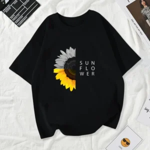 Cosco เสื้อยืดผู้หญิงสาวลายการ์ตูนน่ารัก